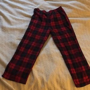 Red/black/green boys’ pajama bottoms
